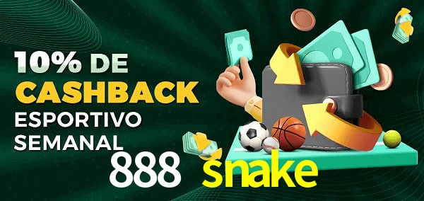 10% de bônus de cashback na 888 snake